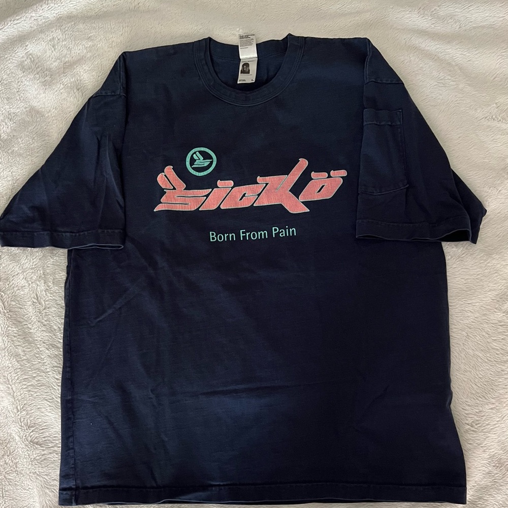 Sicko Born From Pain Navy T-Shirt